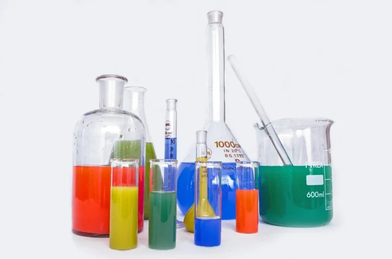 Chemical Bottles Laboratory Equipment