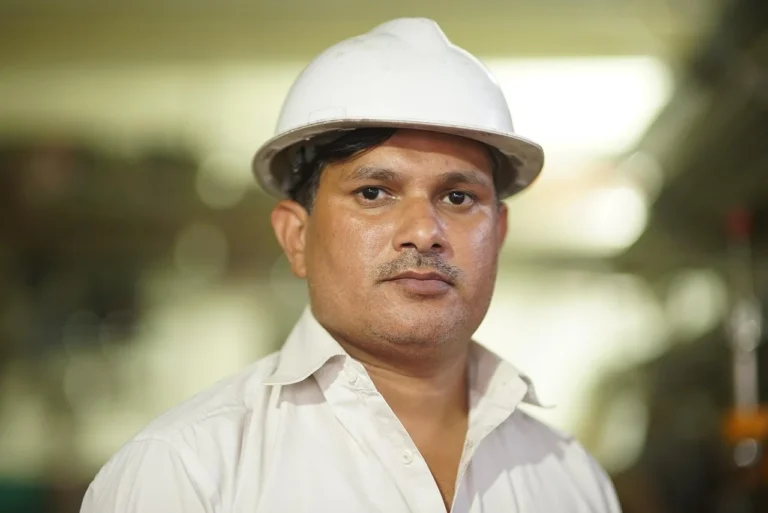 Industrial Piping Factory Worker