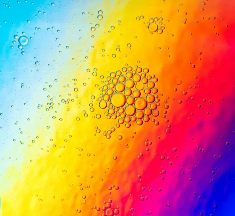 Microscopic Bubbles Water Molecules