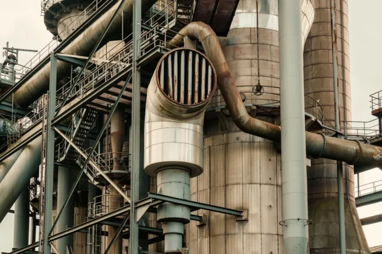 Rusty Pipe Chemical Reaction Industrial Factory